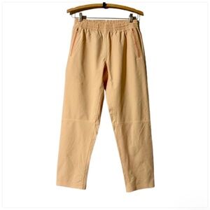 Outdoor Voices RecTrek Pants Toscana Orange Elastic Waist Zip Pockets Size Small